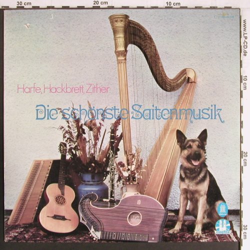 V.A.Die schönste Saitenmusik: Harfe,Hackbrett,Zither,Alfons Bauer, Emi Odeon (1 C 054-42 126), D, co, 1974 Typ: LP Best.-Nr.: Y3447 Preis: 9,00 Euro