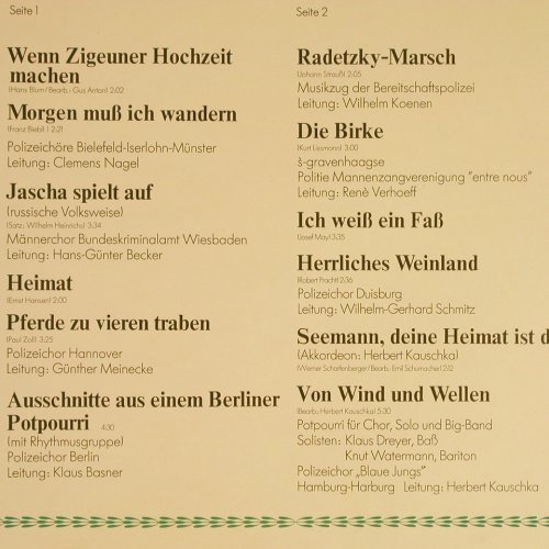 V.A.Chorfest 1973 München: Sängerbund d.Deutschen Polizei e.V., Sängerbund (2666 240), D, 1973 Typ: 2LP Best.-Nr.: Y3524 Preis: 9,00 Euro