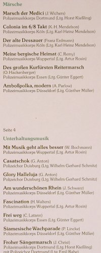 V.A.Polizei & singt und spielt: Volksmusik,Klassik,Märsche..., Sängerbund d. Polizei (SF 06104), D, 1981 Typ: 2LP Best.-Nr.: Y3526 Preis: 9,00 Euro