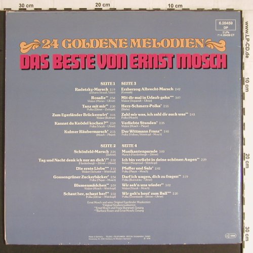 Mosch,Ernst: Das Beste von - 24 goldene Melodien, Telefunken(6.28459 DP), D, 1978 - 2LP - Y3536 - 9,00 Euro