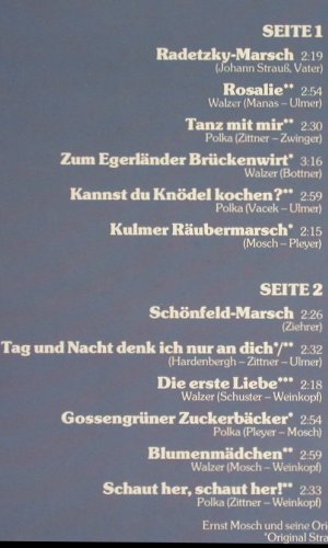 Mosch,Ernst: Das Beste von - 24 goldene Melodien, Telefunken(6.28459 DP), D, 1978 - 2LP - Y3536 - 9,00 Euro