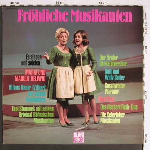 V.A.Fröhliche Musikanten: M.u.M. Hellwig... Alfons Bauer, Isar Ton (C 048-42 062), D, 1972 Typ: LP Best.-Nr.: Y3690 Preis: 7,50 Euro