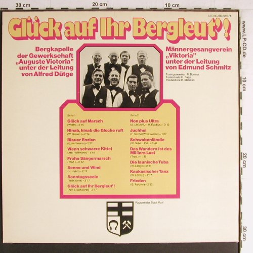 V.A.Glück auf ihr Bergleut'!: Bergkapelle der Gewerkschaft, BASF (00 229 874), D, 1976 Typ: LP Best.-Nr.: Y4151 Preis: 6,00 Euro