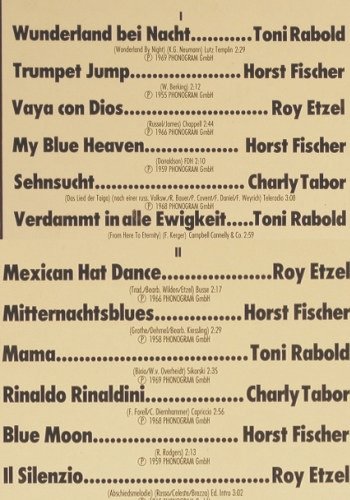 V.A.Trumpet-Hits: Toni Rabold, H.Fischer...Roy Etzel, Fontana, Musterplatte (6434 271), D, 12Tr. Typ: LP Best.-Nr.: Y4170 Preis: 6,00 Euro