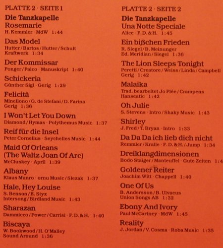 V.A.Die Super Tanzparty: Greger,Delgado u.a. 40 Tr., Foc, Karussell (2873 033), D, 1982 Typ: 2LP Best.-Nr.: Y4244 Preis: 7,50 Euro