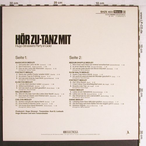 Strasser,Hugo: Hör Zu-Tanz Mit, Hr Zu/EMI(SHZE 403), D, co, 1974 - LP - Y4245 - 7,50 Euro