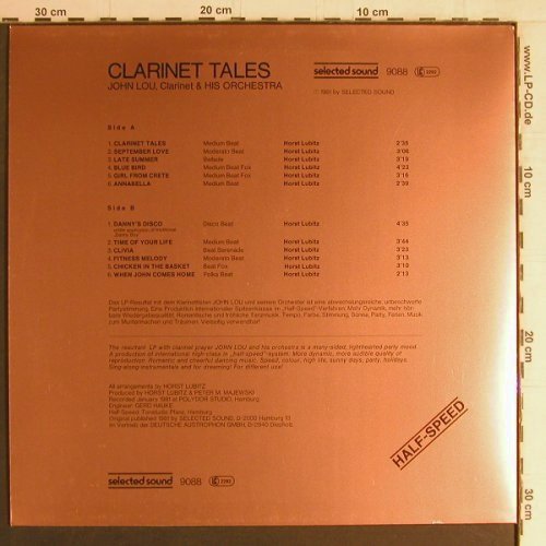 Lou,John & his Orch.: Clarinet Tales - Half Speed, SelectedS.(9088), D, 1981 - LP - Y4282 - 7,50 Euro