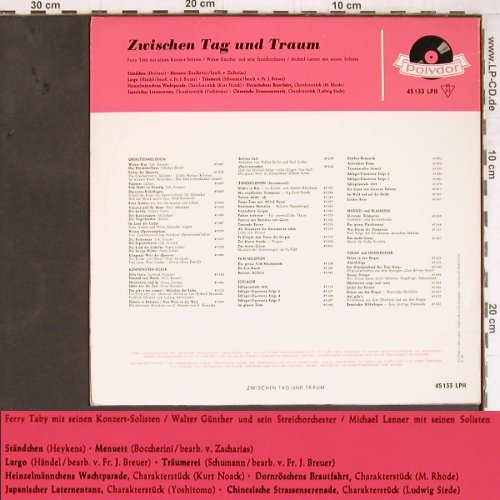 V.A.Zwischen Tag und Traum: Ferry Tabi, Walter Günther/M.Lanner, Polydor (45 004), D, 1960 Typ: 10" Best.-Nr.: Y4290 Preis: 9,00 Euro