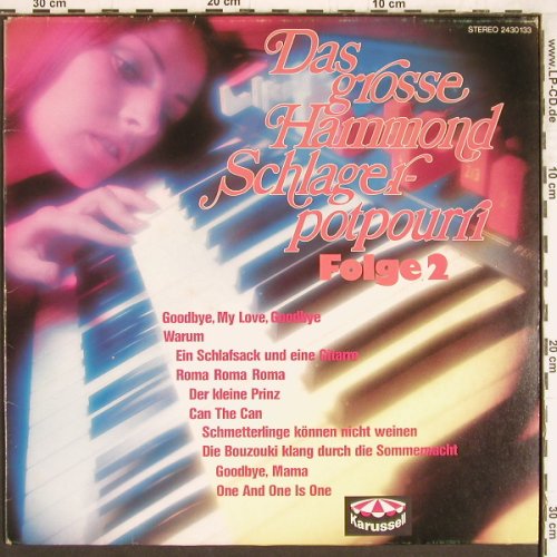 Bryton,Paul: Das Große Hammond SchlagerPotpourri, Karussell (2430 133), D,Folge 2, 1973 Typ: LP Best.-Nr.: Y4305 Preis: 7,50 Euro