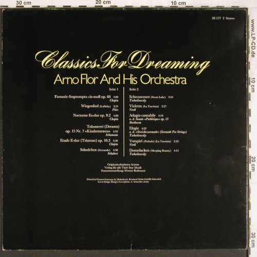 Flor,Arno and his Orchestra: Classics For Dreaming, S*R (38 177 2), D, 1979 Typ: LP Best.-Nr.: Y4307 Preis: 7,50 Euro