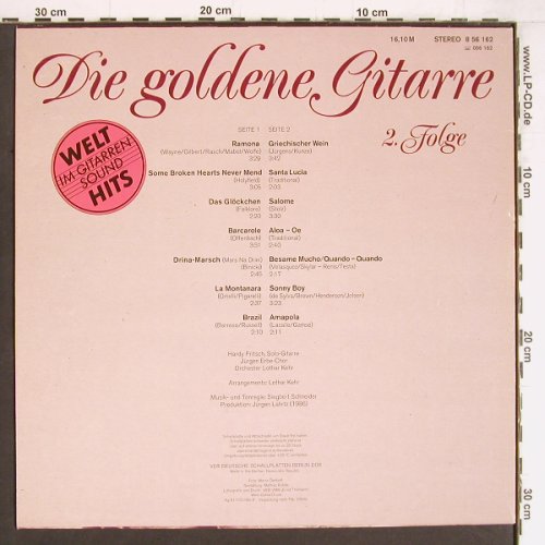 V.A.Die Goldene Gitarre 2.Folge: Ramona...Amapola, 14 Tr., Amiga (8 56 162), DDR, 1986 Typ: LP Best.-Nr.: Y4349 Preis: 6,00 Euro
