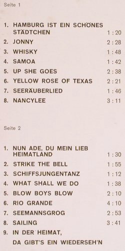 Matrosen-Chor Jan Maaten: Mit Wind und Wellen, Perl(PSLP 10), D, 1967 - LP - Y4378 - 7,50 Euro