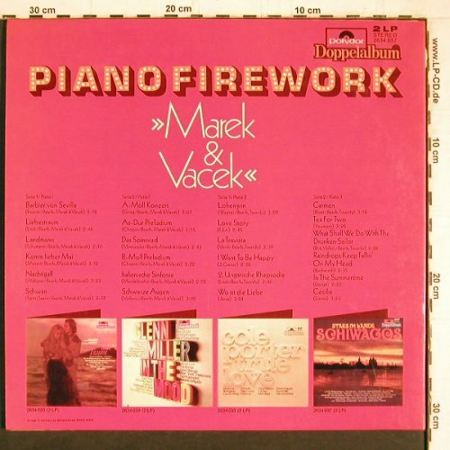 Marek & Vacek: Piano Firework, Foc (1969/1971), Polydor(2634 057), D,  - 2LP - Y4390 - 7,50 Euro