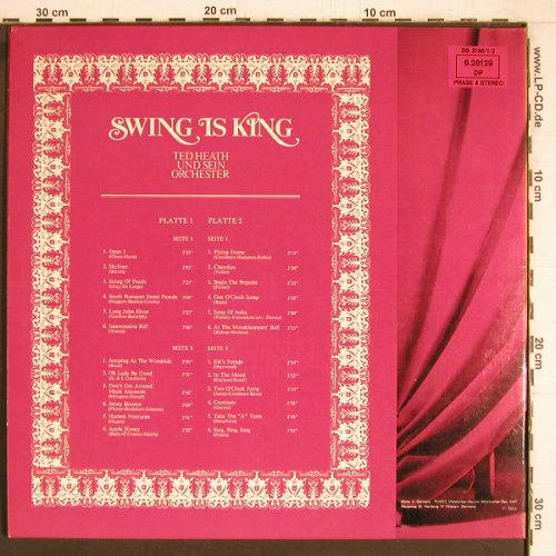 Heath Orchestra,Ted: Swing Is King, Foc, Decca (6.28129 DP), D, 1969 Typ: 2LP Best.-Nr.: Y4394 Preis: 7,50 Euro