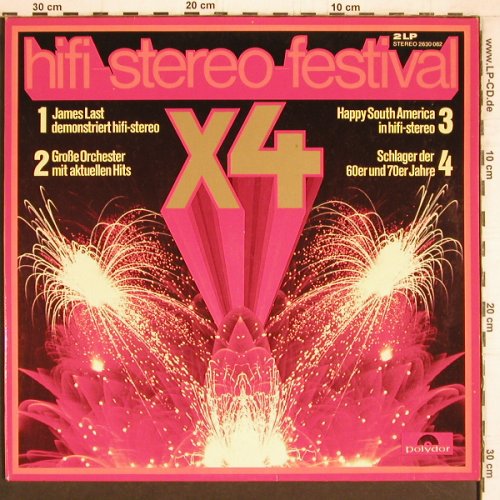V.A.hifi-stereo-Festival: X4, James Last,Greger, V.A., Foc, Polydor (2630 062), D Typ: 2LP Best.-Nr.: Y4490 Preis: 7,50 Euro