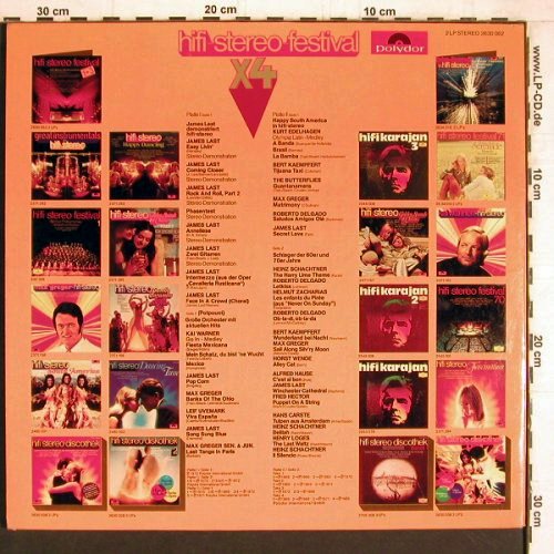V.A.hifi-stereo-Festival: X4, James Last,Greger, V.A., Foc, Polydor (2630 062), D Typ: 2LP Best.-Nr.: Y4490 Preis: 7,50 Euro