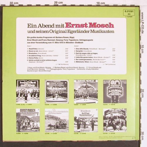 Mosch,Ernst: Ein Abend mit, Telefunken(6.21291 AG), D, Ri, 1973 - LP - Y4536 - 6,00 Euro