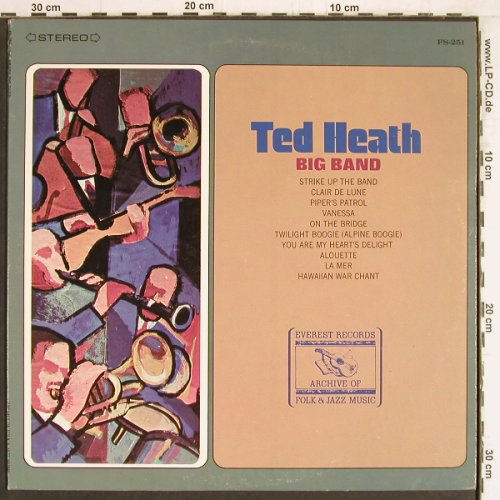 Heath,Ted: Big Band, Everest Records (FS-251), US, 1970 Typ: LP Best.-Nr.: Y4572 Preis: 7,50 Euro