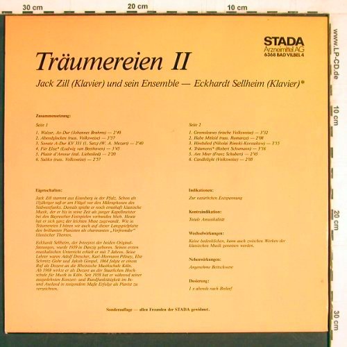 Zill,Jack + Ens./Eckhardt Sellheim: Träumereien 2, Stada Arzneimittel AG (STA02/RBM9028), D Typ: LP Best.-Nr.: Y4587 Preis: 6,00 Euro