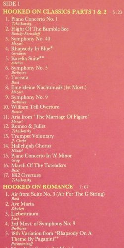 Royal Philharmonic Orchestra: Hooked On Classics, cond.Luis Clark, Telefunken (6.24950 AO), D, 1981 Typ: LP Best.-Nr.: Y4619 Preis: 6,00 Euro