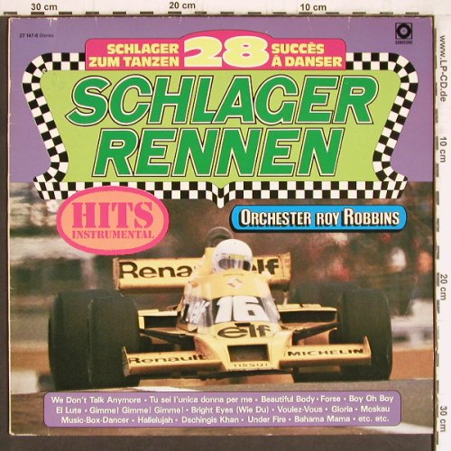 Robbins Orchester,Roy: Schlager Rennen, Sonocord (27 147-8), D, 1980 Typ: LP Best.-Nr.: Y4824 Preis: 5,00 Euro