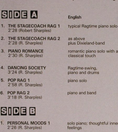 Sharples,Robert: Piano Moods, Coloursound Library(CS 48), D,  - LP - Y4902 - 6,00 Euro
