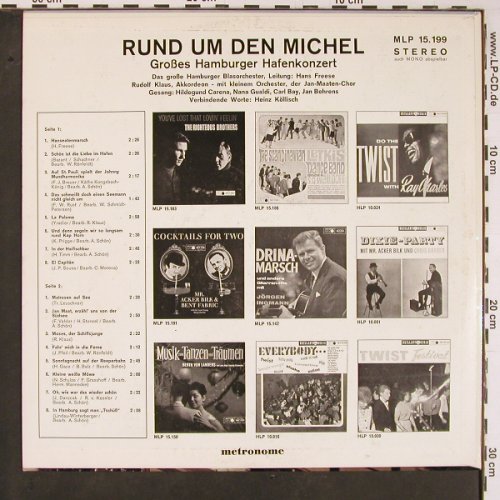 V.A.Rund um den Michel: Großes Hamburger Hafenkonzert, Metronome (MLP 15199), D, vg+/m- Typ: LP Best.-Nr.: Y498 Preis: 7,50 Euro
