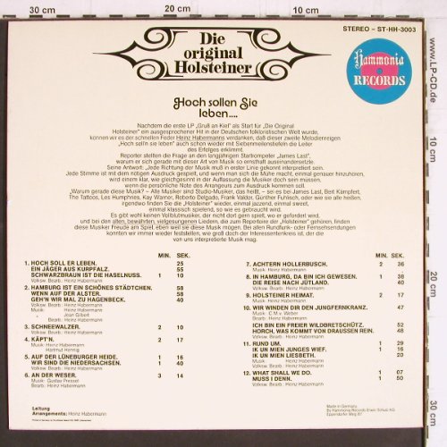 Original Holsteiner: Hoch sollen sie leben,H.Habermann, Harmonia Records (ST-HH-3003), D Typ: LP Best.-Nr.: Y5164 Preis: 7,50 Euro
