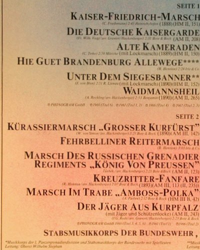 Stabsmusikkorps der Bundeswehr: Preußens Gloria Folge 2 (W.Stephan), Philips(6623 107), D,  - 2LP - Y5167 - 7,50 Euro