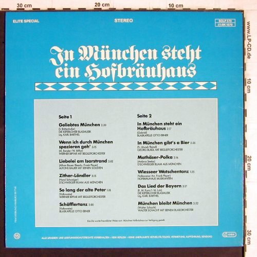 V.A.In München steht einHofbräuhaus: Keferloher Blasmusik..WalterSchacht, Elite Special (SOLP 570), D Typ: LP Best.-Nr.: Y5176 Preis: 7,50 Euro