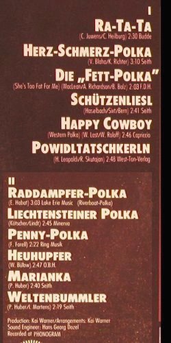 Warner,Kai-Happy Skiffle-Polka Band: Polka wie noch nie, Philips (6305 324), D, 1977 Typ: LP Best.-Nr.: Y5252 Preis: 6,00 Euro