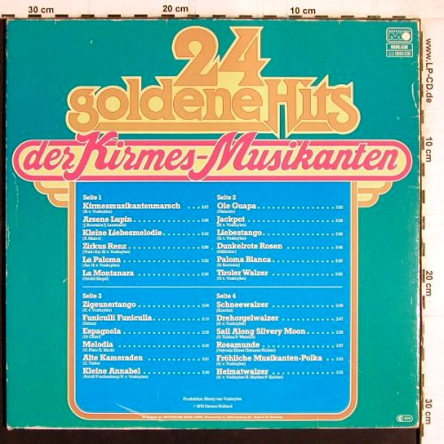 Kirmesmusikanten: 24 goldene Hits, Foc, Metronome (0080.038), D, 1979 Typ: 2LP Best.-Nr.: Y5265 Preis: 7,50 Euro