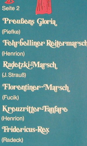 Hanseatisches Blasorchester Lübeck: Das große Marsch-Doppelalbum mit..., Tip (2429 013), D Typ: 2LP Best.-Nr.: Y5346 Preis: 7,50 Euro