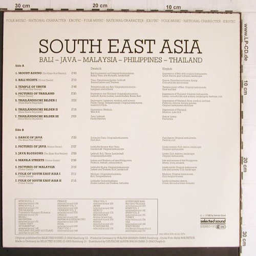 V.A.South East Asia: Bali,Java,Malaysia,Philippines,Thai, SelectedS. (157), D, 1983 Typ: LP Best.-Nr.: Y5360 Preis: 7,50 Euro