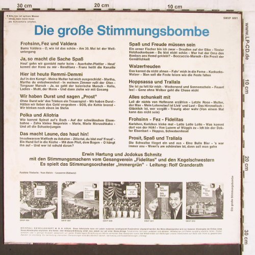 Hartung,Erwin u. Jodokus Schmitz: Die große Stimmungsbombe, Volksplatte (SMVP 6001), D Typ: LP Best.-Nr.: Y5414 Preis: 5,00 Euro