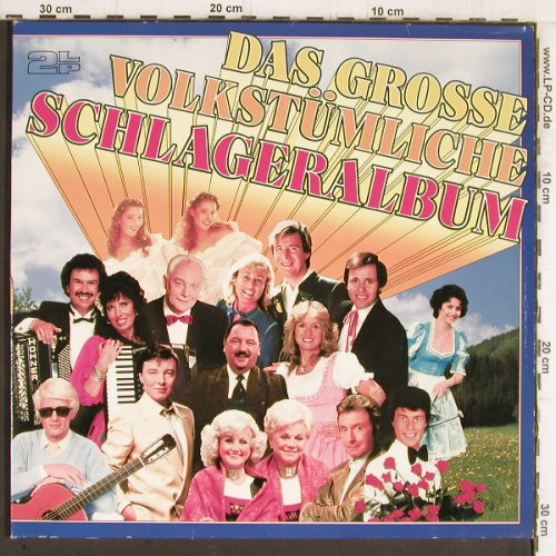 V.A.Das Grosse Volkstümliche: Schlageralbum, Foc, Marcato (43 326 8), D, 1986 Typ: 2LP Best.-Nr.: Y5417 Preis: 6,00 Euro