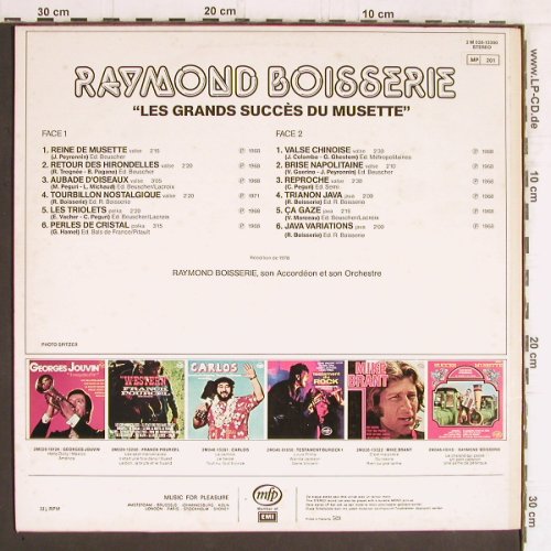 Boisserie,Raymond: Les Grands Succes du Musette, MFP (2M 026 13390), F, 1978 Typ: LP Best.-Nr.: Y5467 Preis: 6,00 Euro