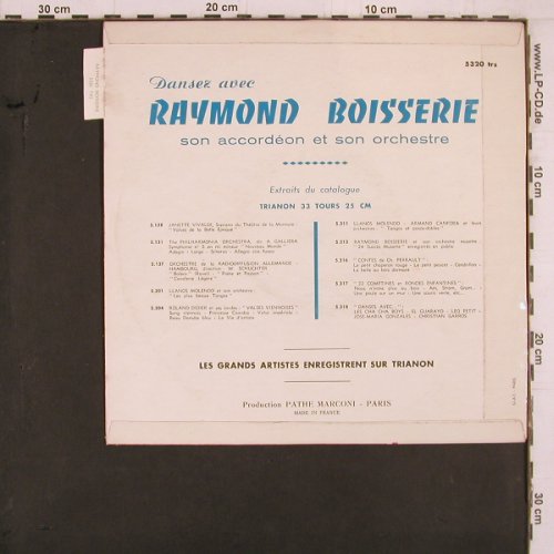 Boisserie,Raymond: 24 Succes Musette, Trianon (5320 trs), F Typ: 10" Best.-Nr.: Y5468 Preis: 6,00 Euro