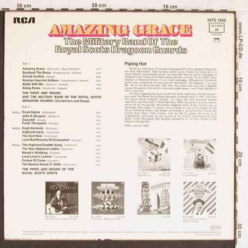 Military B.Royal Scots Dragoon G.: Amazing Grace, RCA International(INTS 1386), D, 1972 - LP - Y5479 - 5,00 Euro