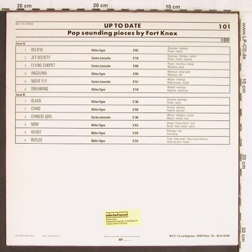 Fort Knox: Up to Date,Pop sounding pieces by, MCT (101), F, 1987 Typ: LP Best.-Nr.: Y5490 Preis: 5,00 Euro