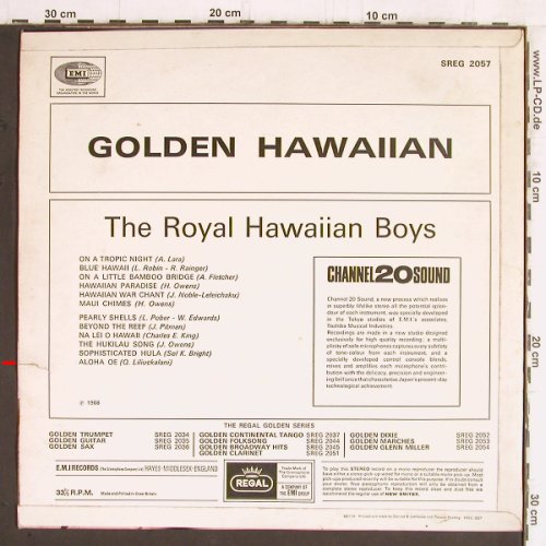 Royal Hawaiian Boys: Golden Hawaiian, vg+/vg+, Regal (SREG 2057), UK Typ: LP Best.-Nr.: Y5573 Preis: 5,00 Euro
