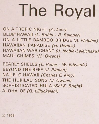 Royal Hawaiian Boys: Golden Hawaiian, vg+/vg+, Regal (SREG 2057), UK Typ: LP Best.-Nr.: Y5573 Preis: 5,00 Euro