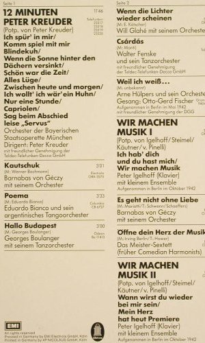 V.A.Cafehaus- und Salonorchester: der 30er & 40er Jahre-München, Odeon (134-46 645/46), D Typ: 2LP Best.-Nr.: Y5579 Preis: 9,00 Euro