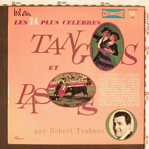 Trabucco,Robert  et son Ens.Musette: Les 24 Plus Celebres Tangos etPasos, Bel Air(7018), F,  - LP - Y5600 - 9,00 Euro
