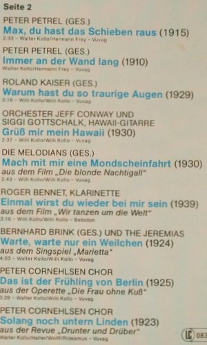 V.A.Die große Mondscheinfahrt: mit Willi u.Walter Kollo, Hansa (28 977 OT), D, 1977 Typ: LP Best.-Nr.: Y5610 Preis: 4,00 Euro