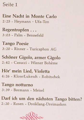 Alzner,Claudius - Orchester: Die schönsten Deutschen Tangos, SR (65 890 6), D, 1977 Typ: LP Best.-Nr.: Y5619 Preis: 6,00 Euro