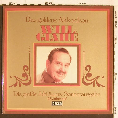 Glahe,Will: Das goldene Akkordeon, 25 Jahre.., Decca (S 17 004-P), D, Foc, 1973 Typ: LP Best.-Nr.: Y5664 Preis: 6,00 Euro