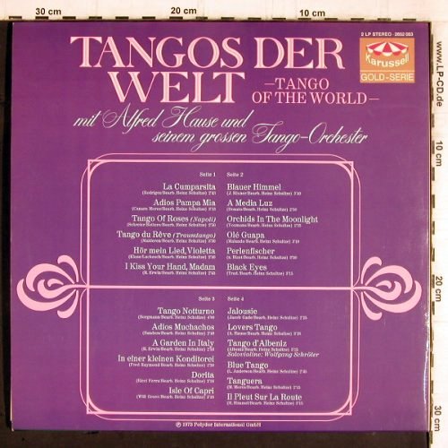 Hause,Alfred & Großes Tango Orch.: Tangos der Welt, Foc (1973), Karussell (2652 053), D Typ: 2LP Best.-Nr.: Y5672 Preis: 7,50 Euro