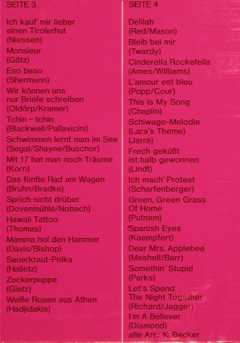 Vossen,Albert: Mein Akkordeon Mein Leben, Foc, EMI Columbia (C 148-29774/75), D Typ: 2LP Best.-Nr.: Y5684 Preis: 7,50 Euro
