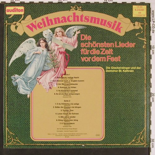 Glockensinger u Domchor St.Kathrain: Weihnachtsmusik, Auditon (6.23281 AD), D, 1977 Typ: LP Best.-Nr.: Y573 Preis: 7,50 Euro